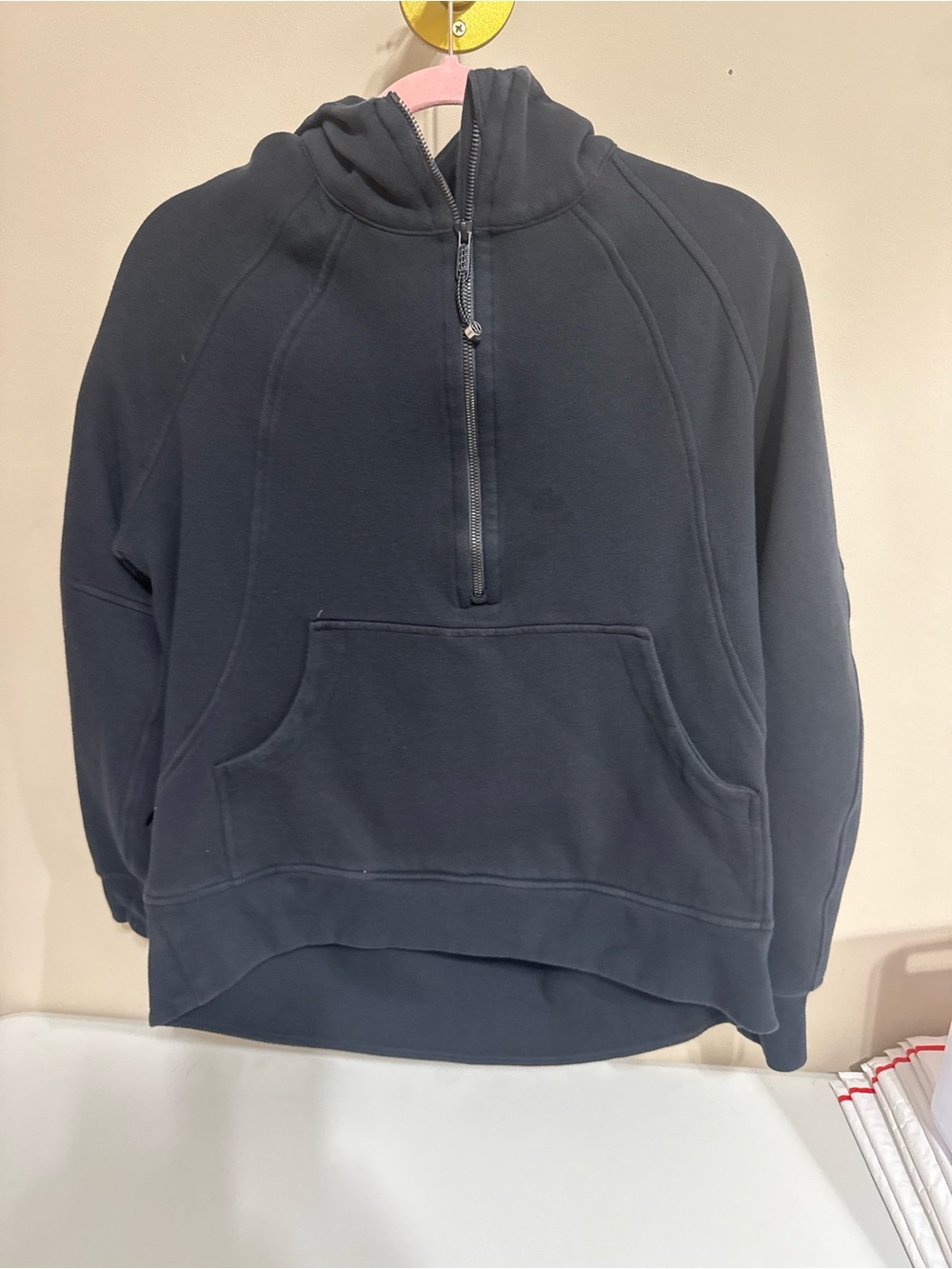 lululemon athletica black Half-Zip scuba